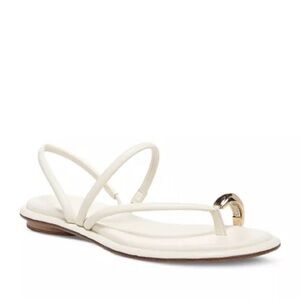 VINCE White Lucila Slingback Sandals Size 7.5